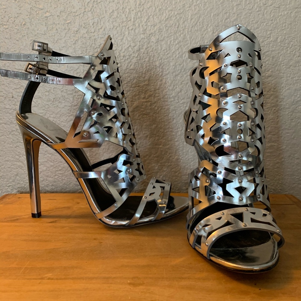 Brian Atwood Silver Heels